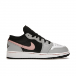 Air Jordan 1 Low GS Grey Fog Bleached Coral Laste tossud Must Valge 553560-062 40