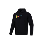 Nike NSW BB kapuuts Swooshi kaubam&auml;rgi Riff logoga Pullover meeste kapuuts, must DM2395-010 XL