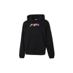 Puma Downtown Printed Logo Hoodie Naiste kapuuts, must 533049-51 S