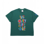 Adidas Originals Artist Tee SS Planet Protect Print Sports Crew Neck l&uuml;hikeste varrukatega T-s&auml;rk meestele, metsaroheline HA2248 S