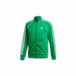Adidas Originals Trefoil T&auml;islukuga Seisva Kraega Spordijakk Meeste &Uuml;ler&otilde;ivad Roheline CW1259 XXL