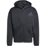 Adidas ZNE. T&otilde;mblukuga kapuutsiga dressipluus Mugav pehme hingav meeste jakk Must JE7538 S black