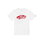 Vans Off The Wall Klassikaline Prindiga Vabaaja Spordi Ameerika Vintage L&uuml;hikeste Varrukatega T-s&auml;rk Unisex Topid Valge VN0A4MM7KSF1 XXL red