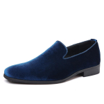 Moodne Luksuslik Disainer Uued Meeste Must Sinine Punane Samet Lakknahast Vabaajajalatsid Ametlik Pulmakleit Homecoming Penny Loafers 38 black