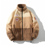 S&uuml;gis-talvine lambavillast moodne meeste t&auml;navatrend soe vabaaja segav&auml;rvi mantel XXXL