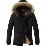 M-5XL meeste talve meeste riided pluss sametist tihendav k&uuml;lm ja soe meeste suur jope 5XL must