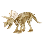 Triceratops 3D puidust pusle DIY k&auml;sit&ouml;&ouml;komplekt lastele ja t&auml;iskasvanutele Hariv m&auml;nguasi poistele ja t&uuml;drukutele 3D kunstiteos ja suurep&auml;rane kingitus t&auml;iskasvanutele ki-gu-mi - -
