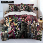 3D R-Resident Evil Games Gameri voodipesukomplekt, tekikate voodikomplekt tekikate, padjap&uuml;&uuml;r, &uuml;lisuur kaheinimesevoodiga voodipesukomplekt poistele EU Single 90x200cm