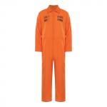 Unisex t&auml;iskasvanute Halloweeni vangikost&uuml;&uuml;m, rev&auml;&auml;riga pikkade varrukatega &uuml;hes t&uuml;kis unitard, vangla vormiriietus XL