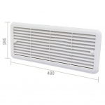 1 tk 62445480 Matkaauto Thetfordi k&uuml;lmkapi ventilatsiooniava kinnitusrest 62445480 Haagissuvila - Mootorratas Lihtne paigaldus 483x186mm valge