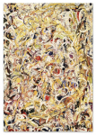 Obraz na pł&oacute;tnie abstrakcje Pollock 50x70 cm