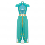 Naiste Araabia printsessi jumpsuit, kaunistatud v&auml;&auml;riskividega, litritega &uuml;lekattega, &uuml;hes t&uuml;kis romper, k&otilde;hutantsu Halloween'i kost&uuml;&uuml;m XL