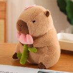 Kapiibara Kapiibara Nukk Leiva Kapiibara Muutub Lill Pl&uuml;&uuml;sist M&auml;nguasi Padi R&ouml;stsai 30cm0.3kg brown