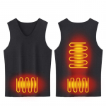 Soojendusega jope naistele Soe &otilde;mblusteta vest USB isesoojendusega jope Suusatamine Matkamine Soojendusega seemisnahast Talveriided Pesta XXXXXL must