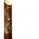 Paisley Joshu Kaguya Bambuslatern, Bambusvalgusti telkimiseks, Soe valge LED-ribavalgusti USB-pistikupesa ja vahelduvvoolu muunduriga, cpt-t00260-OS