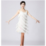 Ladina tants litritega narmastega seelik Ladina tantsuseelik V-kaelusega peotants tantsuseelik esinemiskost&uuml;&uuml;m lava XXXL roosa punane v&auml;rv