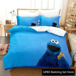 3D prindiga k&uuml;psis koomiksimonster anime voodipesukomplekt kahekohaline kaksik kuningas tekikate tekk padjap&uuml;&uuml;r poistele t&uuml;drukutele t&auml;iskasvanute magamistuba 70x133cm