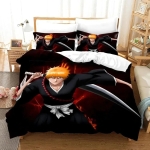Anime Bleach Kurosaki Ichigo Mugav tekikate padjap&uuml;&uuml;r voodipesukomplekt Laste magamistoa kaunistus Kodutekstiil 70x133cm