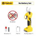 MELLWIN 30mm harjadeta elektrilised oksak&auml;&auml;rid juhtmevabad puuviljapuu okste l&otilde;ikur aia k&auml;&auml;rid Makita 18V akule Pin No Battery