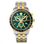 Versace meeste spordikroonograafikell VEZCA0524, kvartsmehhanism, veekindel, safiirklaas, roheline sihverplaat, roostevabast terasest [Paralleelimport]