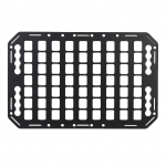 Veoauto kast Molle paneel Alumiiniumisulam Multifunktsionaalne L-r&ouml;&ouml;pa hoiustaja Auto, MAASTUR, Matkaauto jaoks 483x311x2mm K&uuml;lgmine kast Molle paneel must