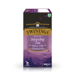 Twinings Darjeelingi tee, 25 teepakki, Premium must tee, Twiningsi p&auml;ritolud, Kerge tugevusega, &Otilde;rn ja peen, 50 g, Pakk 25