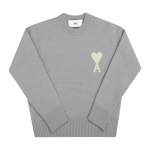 Ami suur s&uuml;da logo intarsia kootud unisex kampsun Kn0135 058 UKS836 KN0135 058 (M)