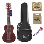 21-tolline ukulele kontsert, 4 keelpillid, muusikariistad, 15 v&auml;rki, kuusepuidust Hawaii v&auml;ike kitarr tasuta Brown