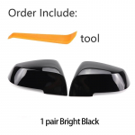 2x Side Mirror covers styling Carbon pattern Black for BMW Series 1 2 3 4 X M 220i 328i 420i F20 F21 F22 F23 F30 F32 F33 F36 X1 must