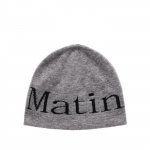 Matin Kim LOGO JACQUARD L&Uuml;HIKE M&Uuml;TS HALL, MUST. Grey