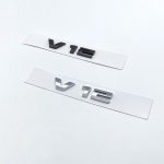 Uus 3D fondinumbrid t&auml;hed v12 embleem BMW M760i seeria F01 F02 G11 G12 auto pagasiruumi nimesildi logo kleebis must kroom V12(1pcs) h&otilde;be