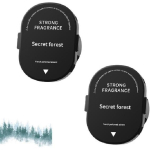2-Pack Smart Car Air Freshener Refill, Car Diffuser Air Freshener Secret forest black