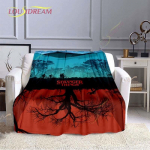 Stranger Things viskepleed t&auml;iskasvanutele, multifilmianime tekk, moekad lapitekid, kodu, kontor, vabaaja, laste kingitus, kodukaunistus 150x200cm