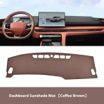 For Changan 2 3 Generation CS75 Plus Leather Car Dashboard Sun Shade Mat trument Desk Non-slip Cover leather Accessories pruun