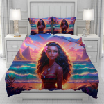 Moana sarja 3D tekikott meestele naistele/lastele KID Prinditud Disney multifilm Voodipesukomplekt Tekk Voodi Pehme 135x200cm 3pcs brown