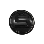 SKODA Esiosa ja Tagumine Auto Embleemi Kleebis 80MM 90MM 100MM 90mm Front (curve) matt must v&auml;rv