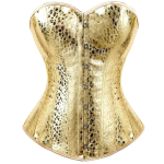Kuldne korsett naistele &Scaron;eeritav Overbust korsett Bustier Suurused Vintage stiilis Steampunk Gooti korsett Top Burlesk Aluspesu S beige