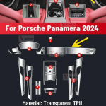 For PORSCHE PANAMERA 2024 Auto Central Control Screen TPU Navigation Anti Scratch interior Protection Film Sticker Right Hand Drive
