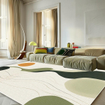 Kaasaegne roheline minimalistlik vaip elutuppa 200x300 Suure pindalaga vaibad Magamistoa kaunistus Pehme elastne V&auml;litingimustes kasutatavad p&otilde;randamatid Pestav 100*160cm