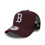 Casquette &agrave; filet - Boston Red Sox - Trucker - Bordeaux - Adulte - &Eacute;t&eacute;