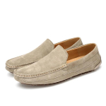 Suede nahast meestekingad Luksuslikud 2025 Vabaajajalatsid meestele Paadikingad K&auml;sit&ouml;&ouml;na valmistatud meeste slip-on S&otilde;idukingad Meeste mokassiinid Zapatos 43 khaki