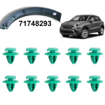 10 x Wheel Arch Flare & Trim Moulding Clips 71748293 For Jeep Renegade 2014- black