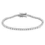 2mm 925 H&otilde;be Moissaniidi K&auml;ev&otilde;ru 3mm D VVS1 Teemant koos GRA-ga Naistele S&auml;delev Pulmapidu Peen Ehtekunst 19cm (7.5inch)&3mm white