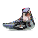 Li Ning WOW 9 Basketball Shoes Men's High top Black ABER003-5 41.5 gray