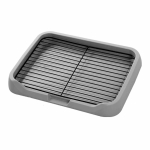 Lemmikloomakoera tualett v&auml;ikestele ja keskmistele koertele, tasase aluse disain, eemaldatav ja kergesti puhastatav, -Uriini astmepadi, Kutsikate treeningpott One Size gray