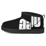 UGG Classic Ultra Mini Murdunud logo 'Must Valge' Naiste 1126373-BLK 36