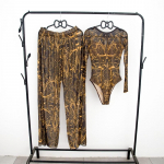&Uuml;hes t&uuml;kis ujumistrikoo naiste kaheosaline komplekt uus ujumistrikoo p&auml;ikesekaitse s (pants with m)
