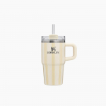 Stanley Quencher H2.0 FlowState Tass 591ml, Picnic Stripe - Kreem 591ml/ Cream
