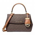 Michael Kors Ava Logot&auml;htedega &Otilde;lakott Crossbody kott Mini Kaetud L&otilde;uend K&auml;ekott Naiste kotid Pruun 32S5GAVC1B-BRONZO Basic Set (Bag)