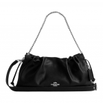 Coach Faye 38 Metallketi Kaunistusega Pilvekotid Naiste K&auml;ekotid Must CCE68-SVBK Gift Box Set (Basic Set+Yellow Box)